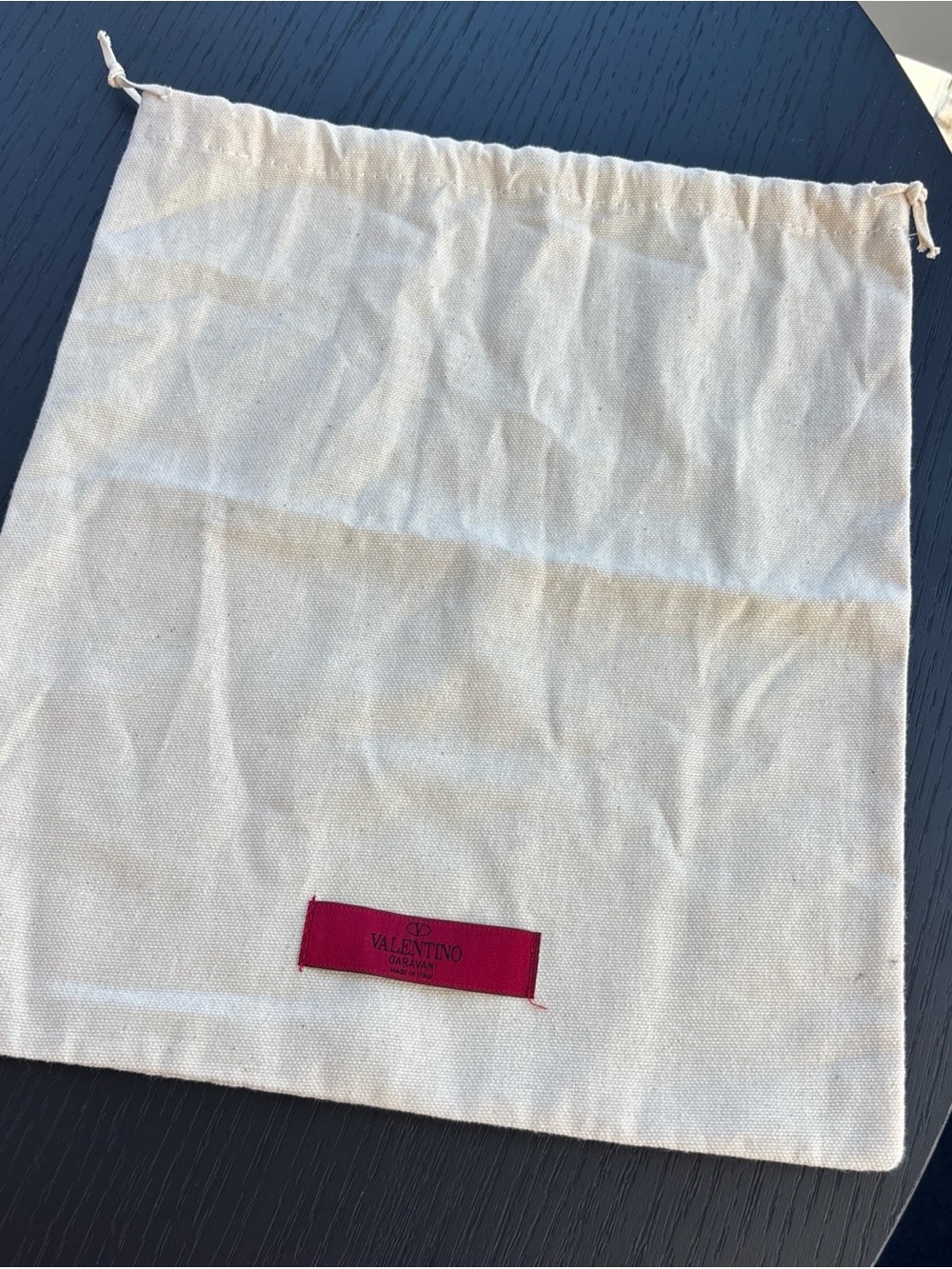 Valentino Garavani Dustbag NEW Authentic beige linen made in Italy